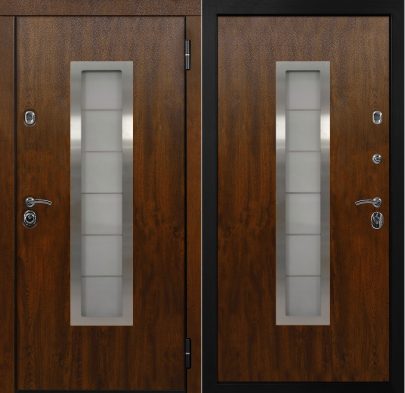 Металлическая дверь Альфа Pro дуб