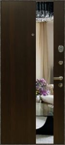 Металлическая дверь Бастион №4 с зеркалом для частного дома