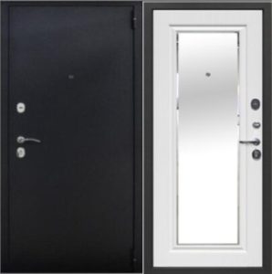 Металлическая дверь Стандарт №19 сзеркалом
