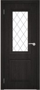 Межкомнатная дверь ЭКОШПОН ЭЛЛЕТИ САЛЕРНО-ПО ШОКОЛАД